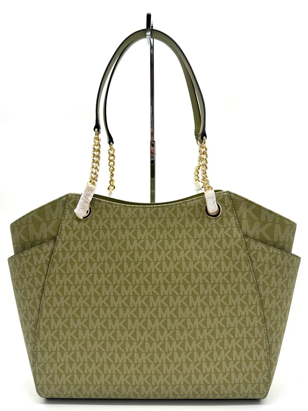 Michael Kors Jet Set Large Signature Logo Shoulder Bag - Oregano